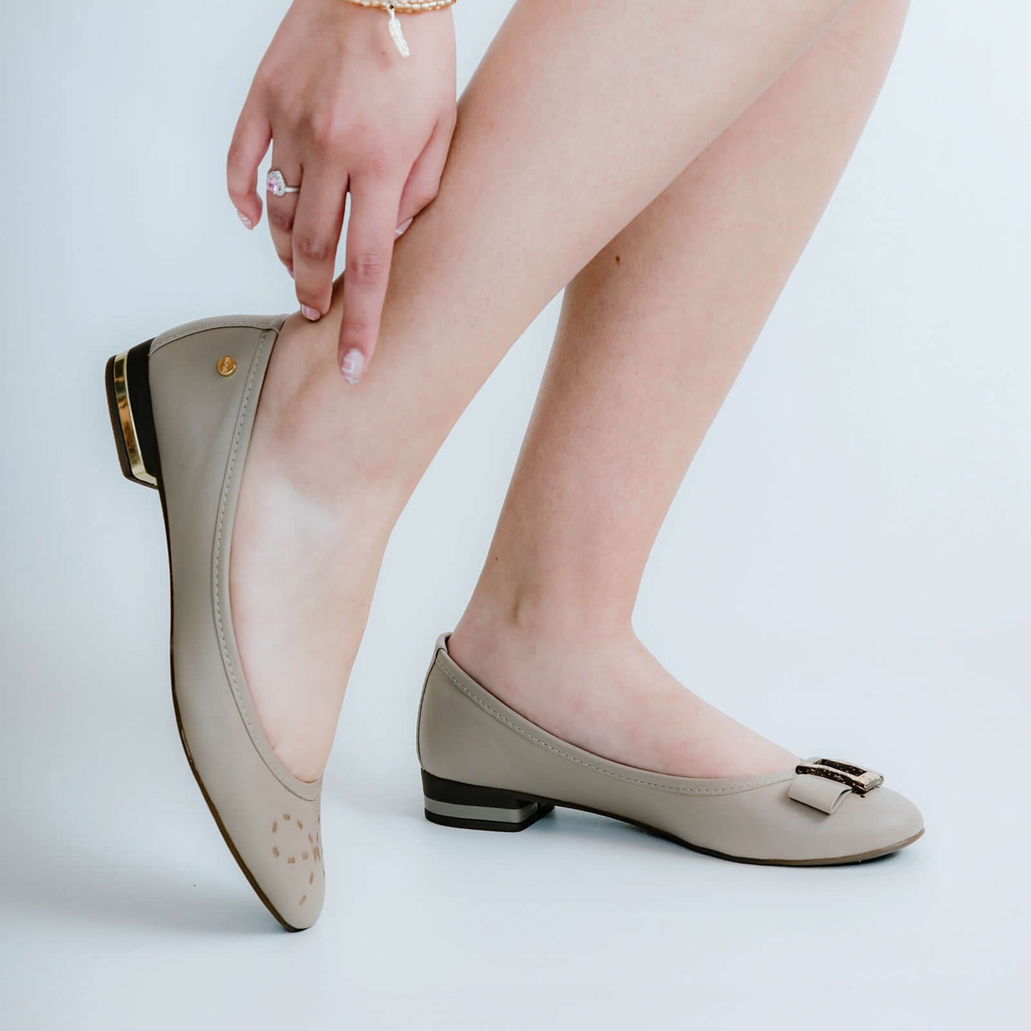 Alessia Leather Ballet Flat