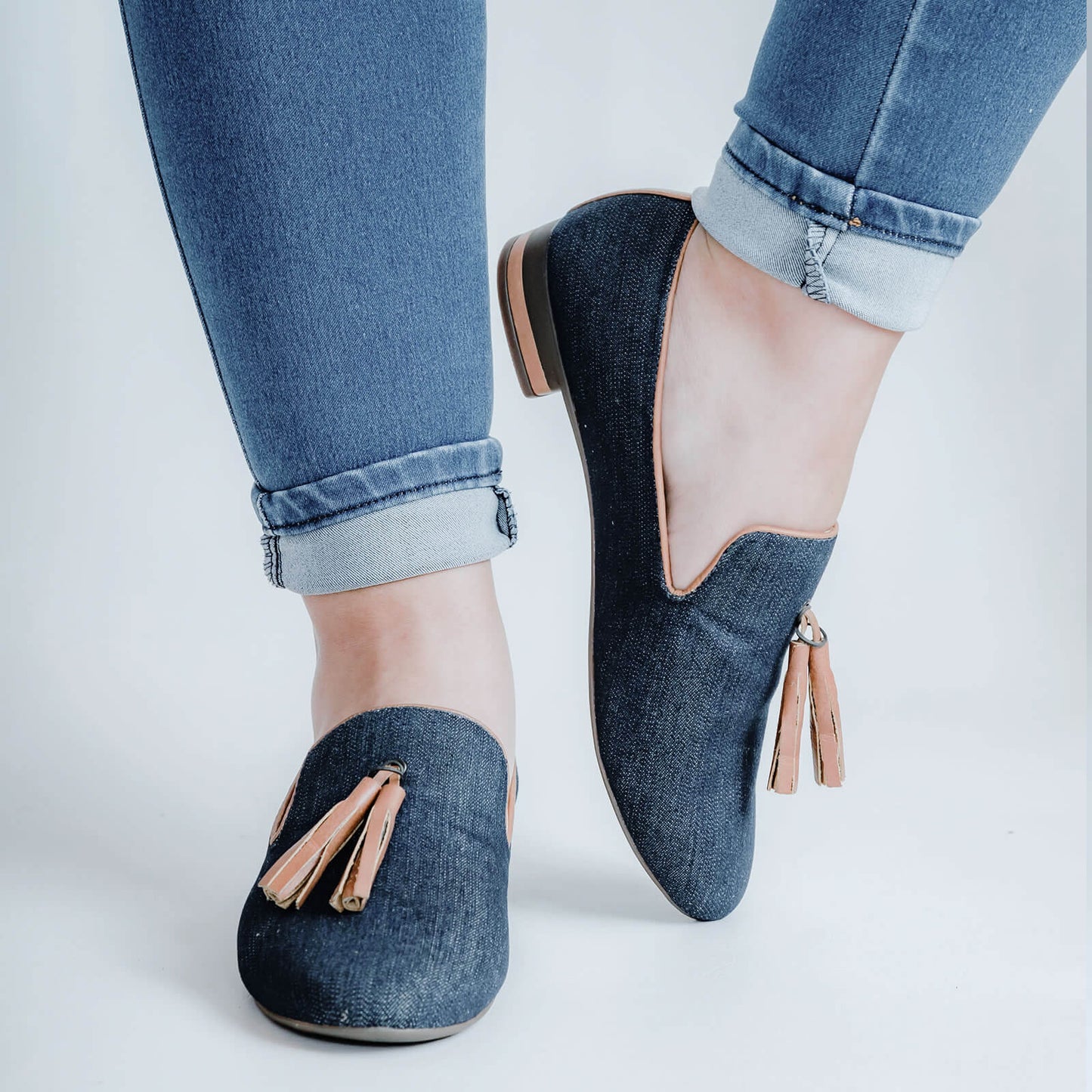 Mocasín Carina en Jean Industrial