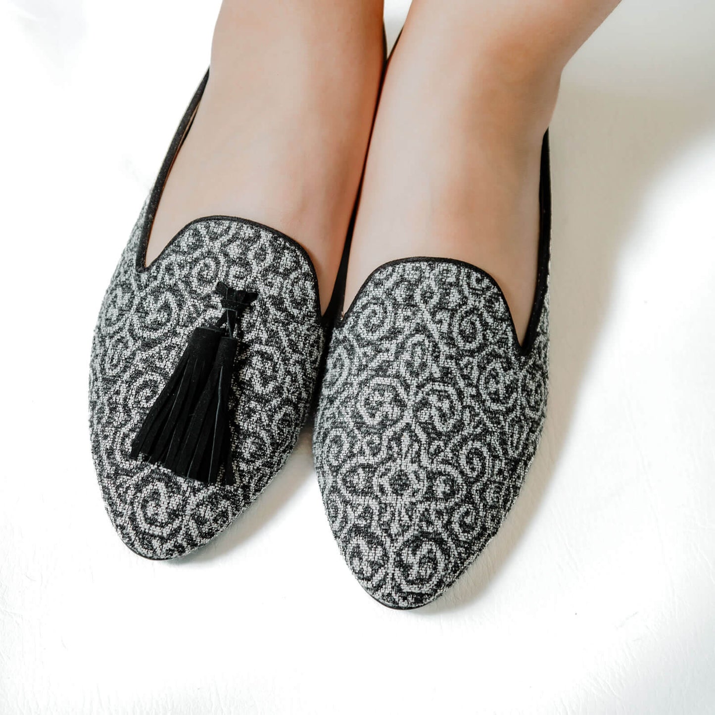 Mocasín Maya en tejido industrial