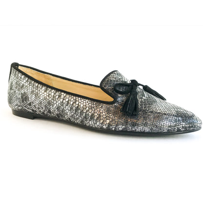 Bria moccasin in industrial fabric